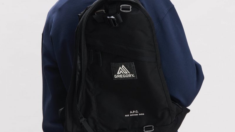 A.P.C. GREGORY ブラックバックパック A.P.C.がグレゴリーと初コラボ、都市型ハイキング仕様バッグ3型を発売